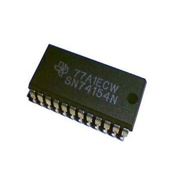 74154: 24P 4 to 16 Line Decoder Demultiplexer