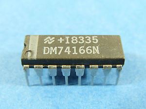 74166: 16P 8 Bit Shift Register