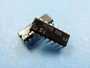 74174: 16P Hex D Type Flip-Flop w/Direct Clear