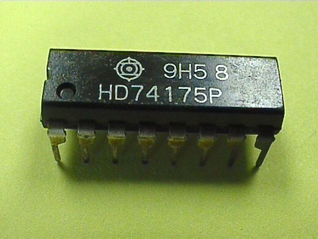 74175: 16P Quad D Type Flip-Flop W/Direct Clear