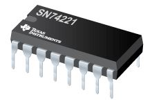 74221: 16P Dual Monostable Multivibrator