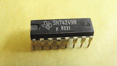 74249: 16P BCD to 7-Seg Decoder/Driver (O.C.)