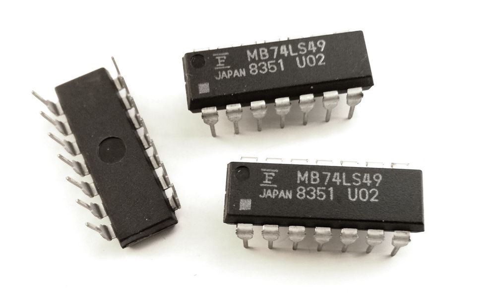 74LS49: 14P BCD to 7-Seg Decoder/Driver