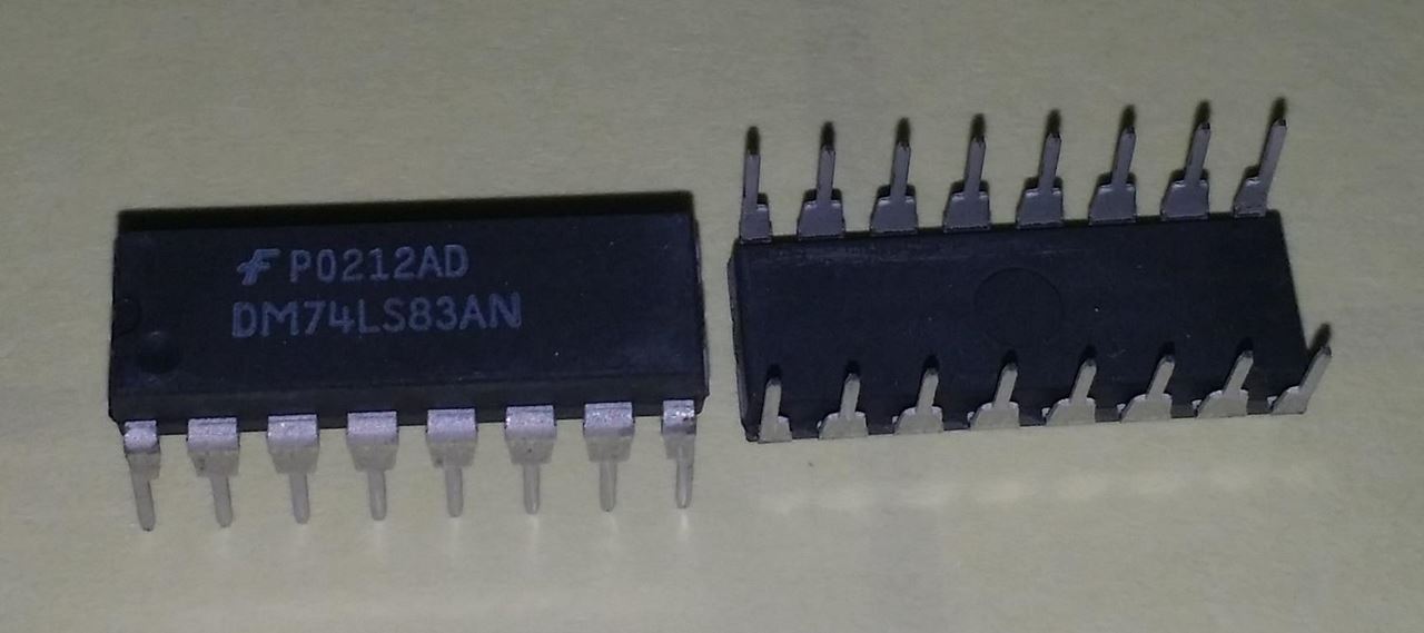 74LS83: 16P 4 Bit Binary Full Adder