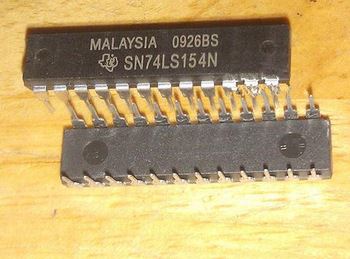 74LS154: 24P 4 to 16 Line Decoder/Demultiplexer