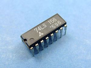 74LS156: 16P Dual 2 to 4 decoder/Demuitip. (O.C.
