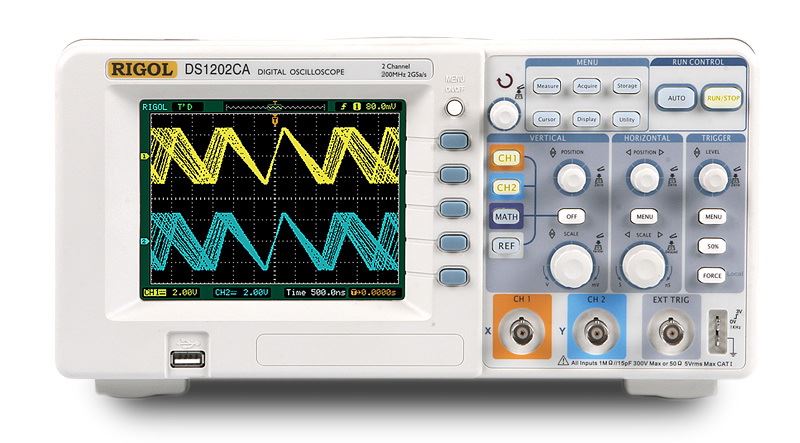 DS-1202CA: Digital Storage Oscilloscope 200Mhz with 5.7