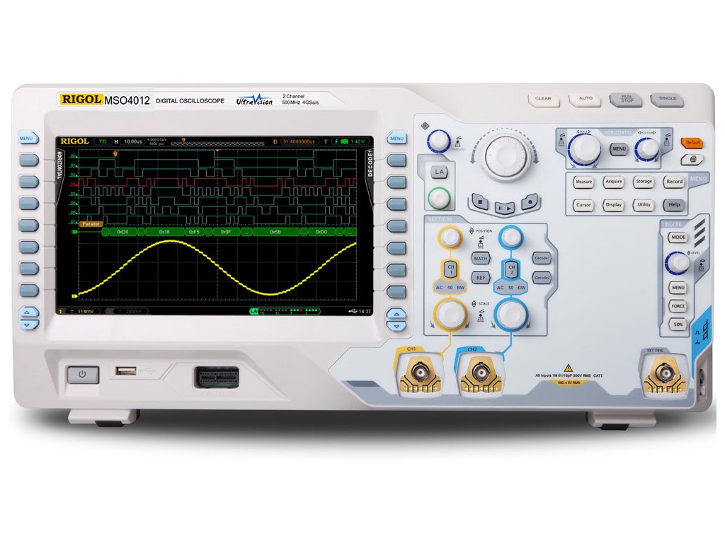 MSO4012 : 100 MHz Mixed Signal Oscilloscope