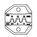 CP-5S2D: Die Set For MC 4 Solar Connector (Multi-Contact) & 2.5/4.0/6.0 mm2 (AWG 14/12/10) Solar Cable