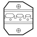 1PK-3003D21 : Die Set For Insulated Terminals & Lugs For Smaller Wire Barrel Terminals