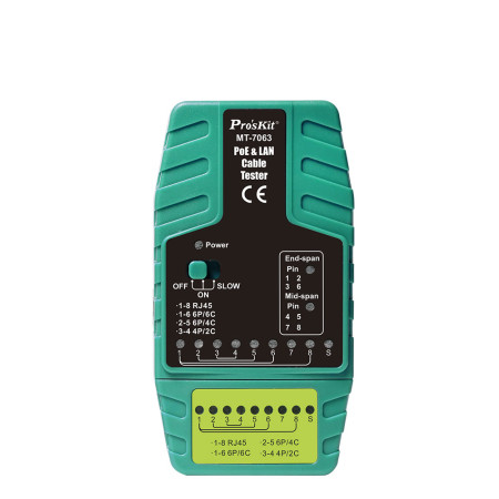 PRO'SKIT MT-7063 PoE AND LAN Cable Tester