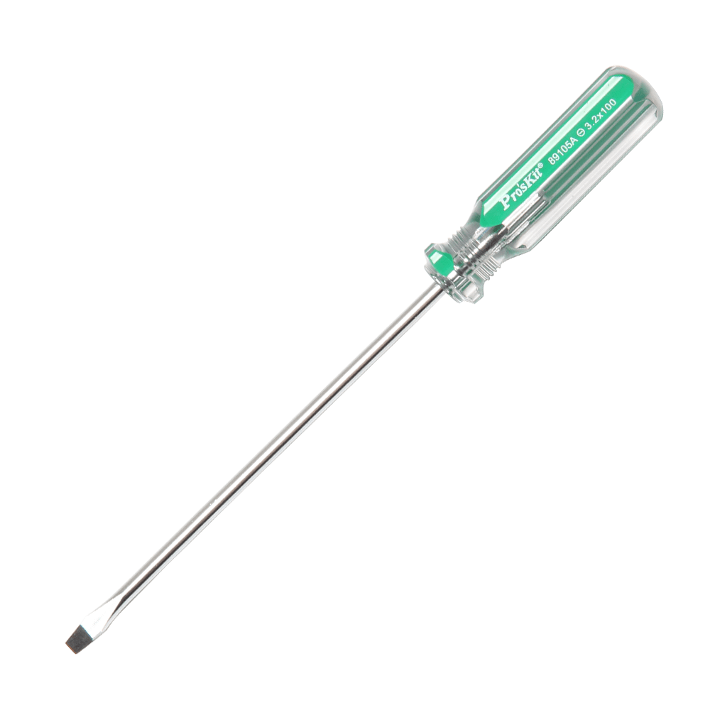 Pro'sKit 89105A Line Color Screwdrivers (3.2x100mm) Slotted